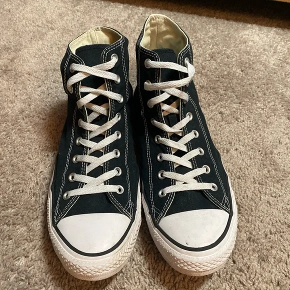 Converse Chuck Taylor Black and White High-Top Sneakers Unisex SZ 13M/15 W - Picture 9 of 16